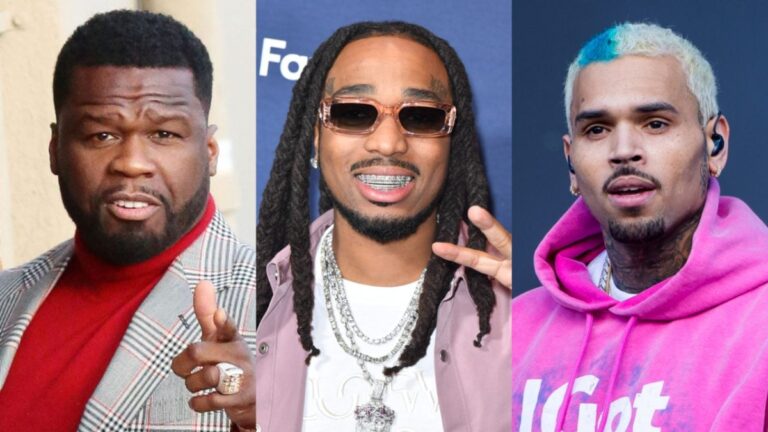 50 Cent Calls Out Quavo to Fire Back at Chris Brown’s Diss Track