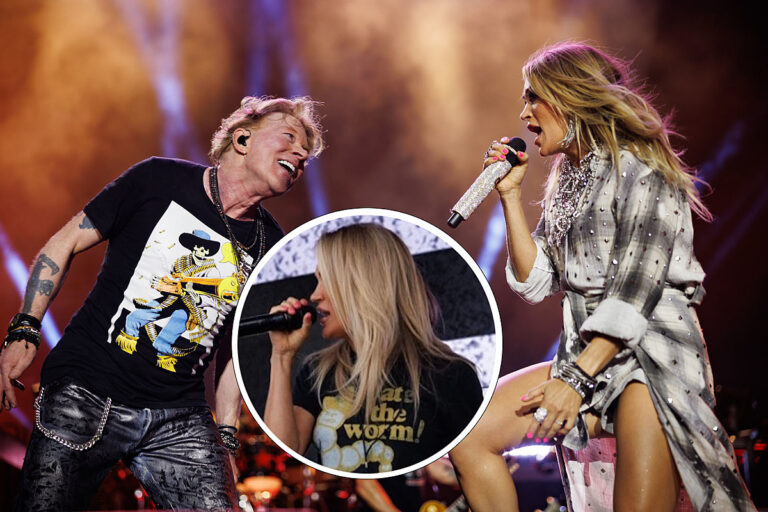 Carrie Underwood Pays Tribute to Axl Rose Before Rocking Out with Guns N’ Roses!