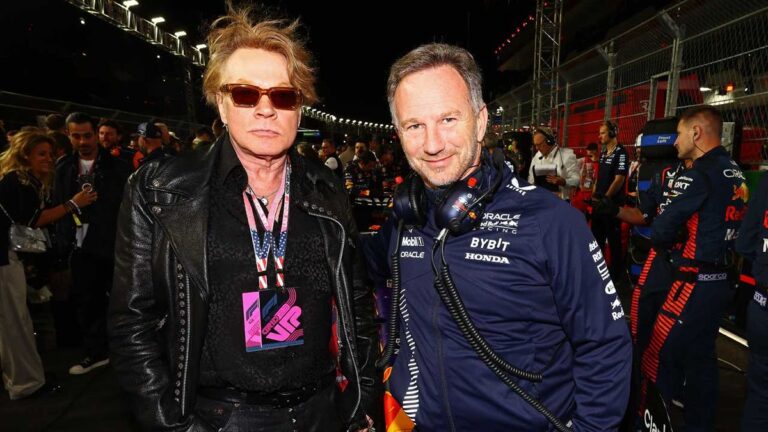 Rock Legend Axl Rose Breaks the Internet at Las Vegas Grand Prix with Red Bull Racing and Metallica’s Robert Trujillo – Must-See Interview Inside!