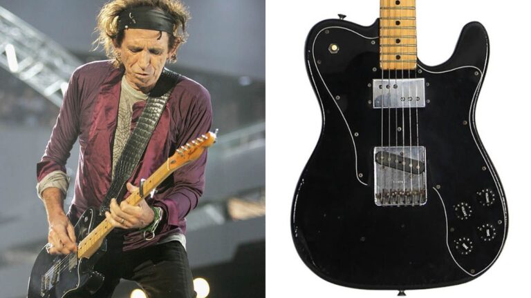 Rock out with a piece of history: Bid on Keith Richards’ iconic 1972 Fender Telecaster Custom from the Rolling Stones stage!