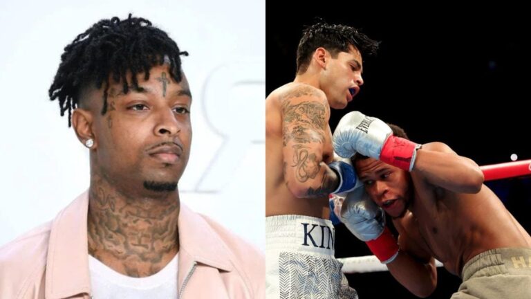 Ryan Garcia throws epic shade at 21 Savage for his epic walkout with Devin Haney!