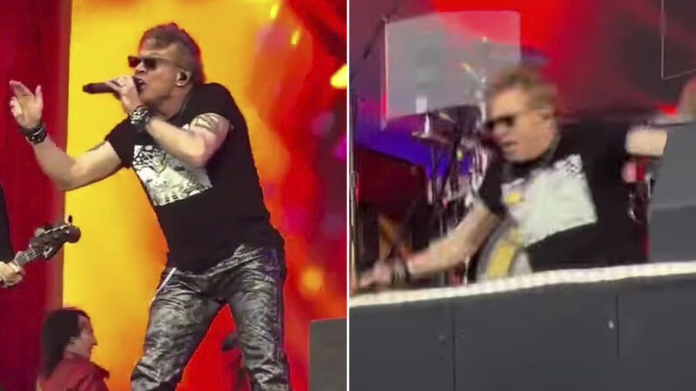 Watch Axl Rose’s Epic Onstage Tumble at Guns N’ Roses’ London Concert!