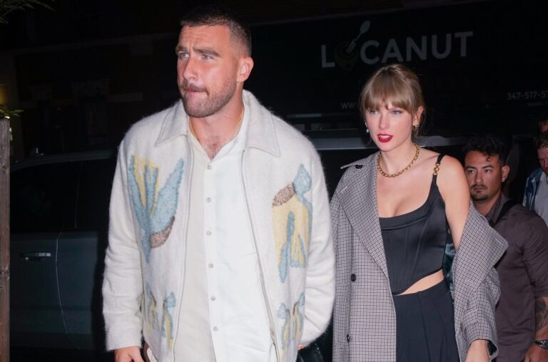 Watch Taylor Swift Lock Lips with NFL Star Travis Kelce in #ForAFortnightChallenge Video!