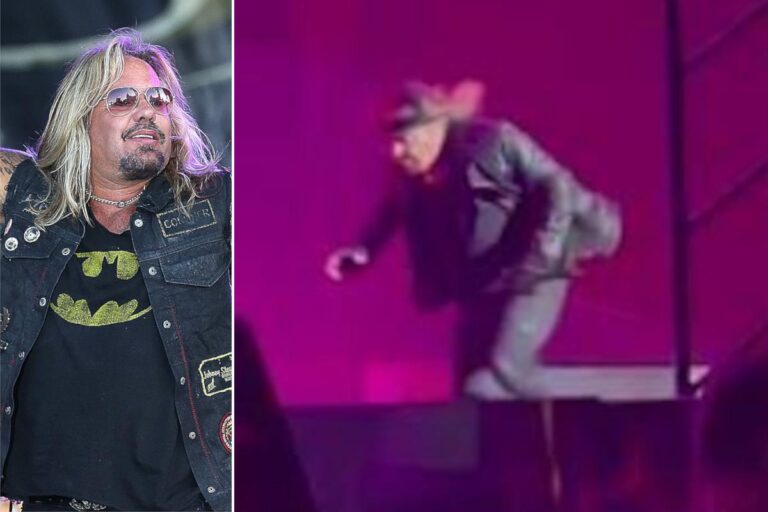 Shocking Moment: Vince Neil Tumbles During Epic Motley Crue Concert – Must See!