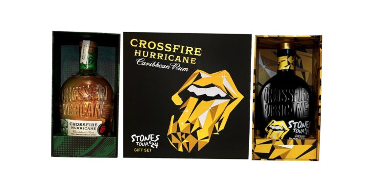 Unleash Your Inner Rockstar with Crossfire Hurricane Rum by The Rolling Stones – Limited Edition Hackney Diamonds Gift Set Available Now!